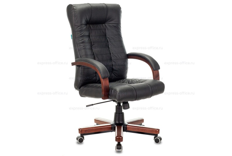 Кресло для руководителя Бюрократ KB-10WALNUT/LEATH