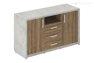 Тумба под оргтехнику с ящиками Дерево и камень/Wood&Stone СФ-532101